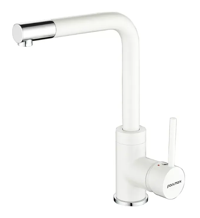 Фото товара: Paulmark HONNER, смеситель, белый матовый