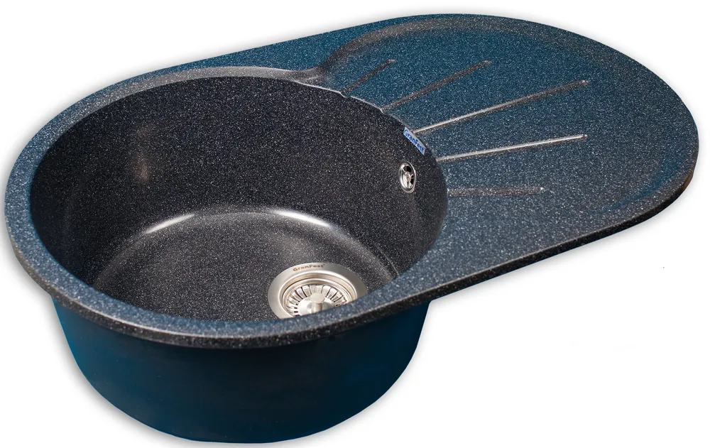 Фото товара: GranFest RONDO GF-R-750 L, мойка, мрамор, черный