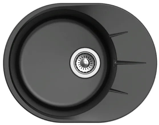 Фото товара: Ewigstein Rund R- 45F, мойка, гранит, черный