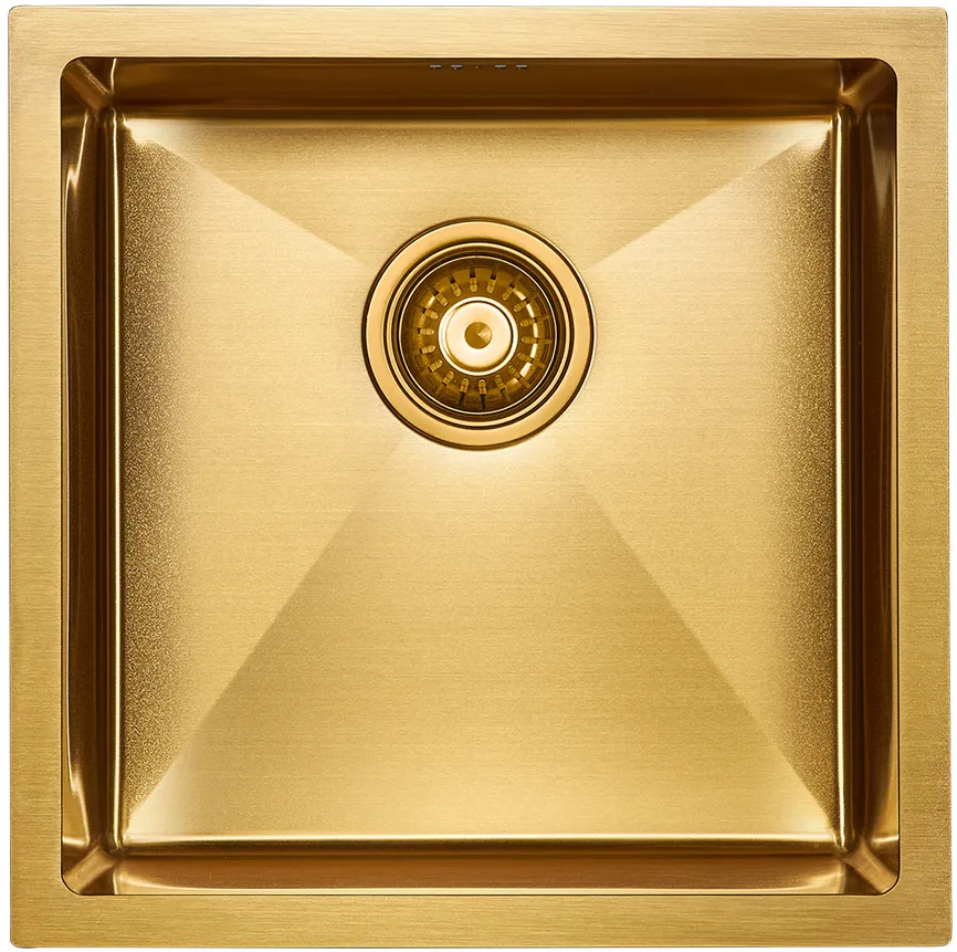 Фото товара: Paulmark GERBERG 44 UNI, мойка, нержавеющая сталь, брашированное золото