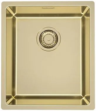 Фото товара: ALVEUS KOMBINO 20 MONARCH GOLD SAT-90, мойка, нерж. сталь, золото (в компл. с выпуском без сиф.)