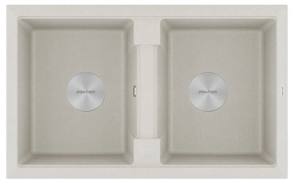 Фото товара: Paulmark TANDEM 80/2, мойка, гранит, серый