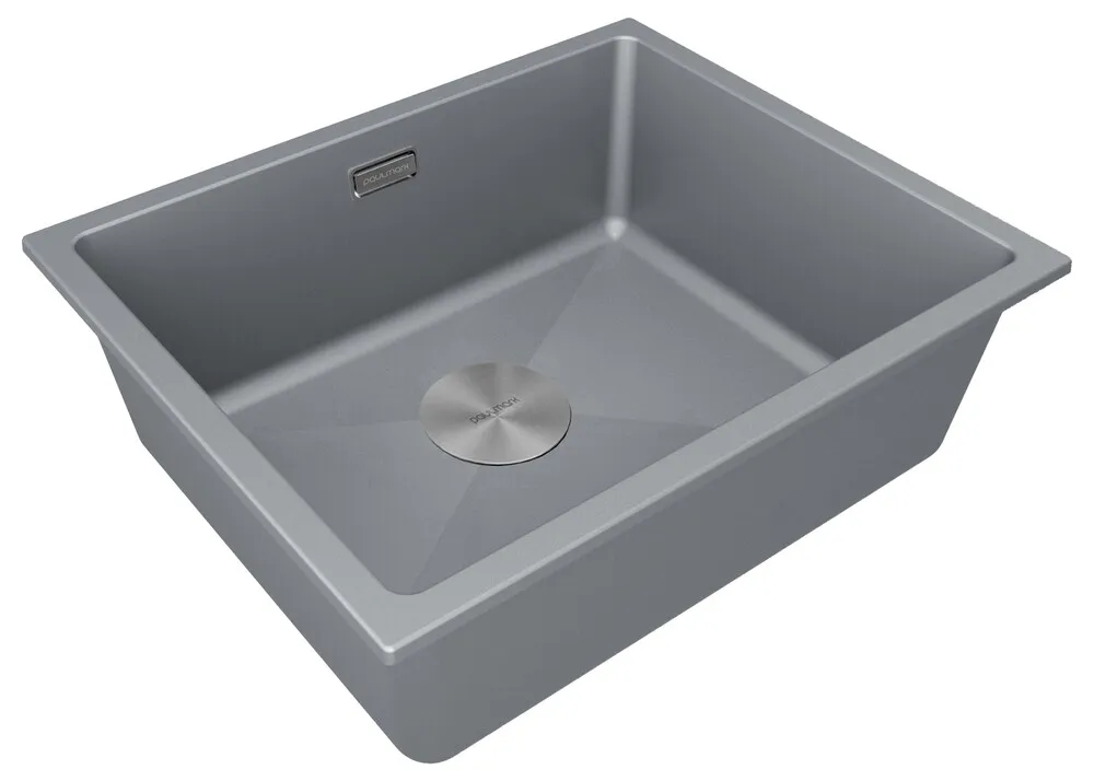 Детальное фото товара: Paulmark LUMI 55UNI, мойка, гранит, серый металлик