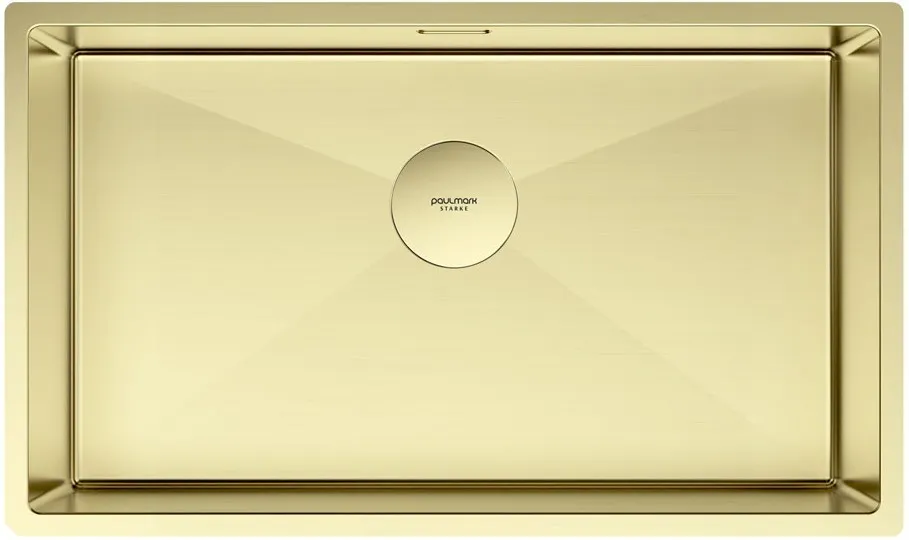 Фото товара: Paulmark NEXT 74 UNI, мойка, нержавеющая сталь, светлое золото