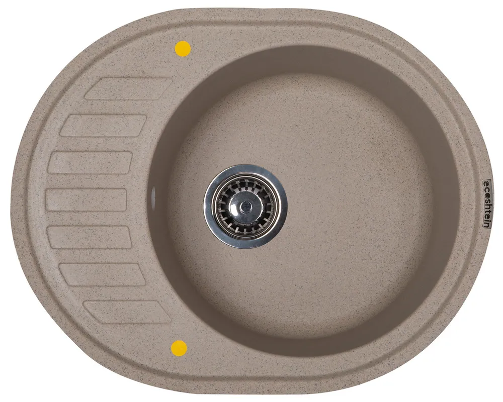 Фото товара: Ecoshtein KREIS OV 620, мойка, гранит, песочный