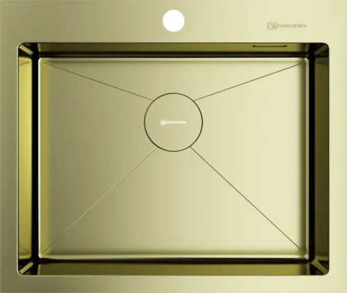 Фото товара: Omoikiri Akisame 59-LG, мойка, нержавеющая сталь/светлое золото 