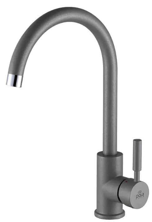 Фото товара: Paulmark HOLSTEIN, смеситель, гранит, серый металлик