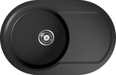 Фото товара: Omoikiri Manmaru 78-BL мойка, гранит, черный