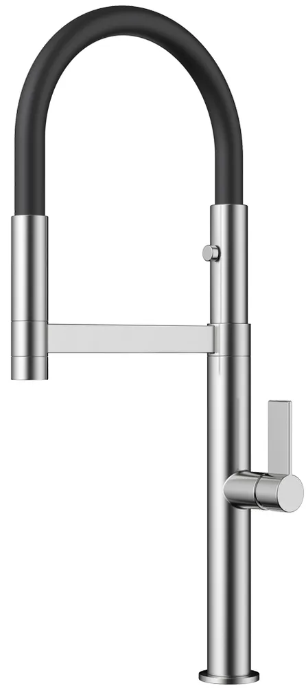 Фото товара: Omoikiri Osaka BN-BL смеситель, нержавеющая сталь/черный