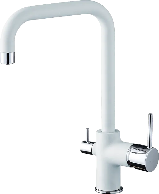 Фото товара: Rivelato TOVEL 9025201 brina/cromo, смеситель, гранит, иней/хром