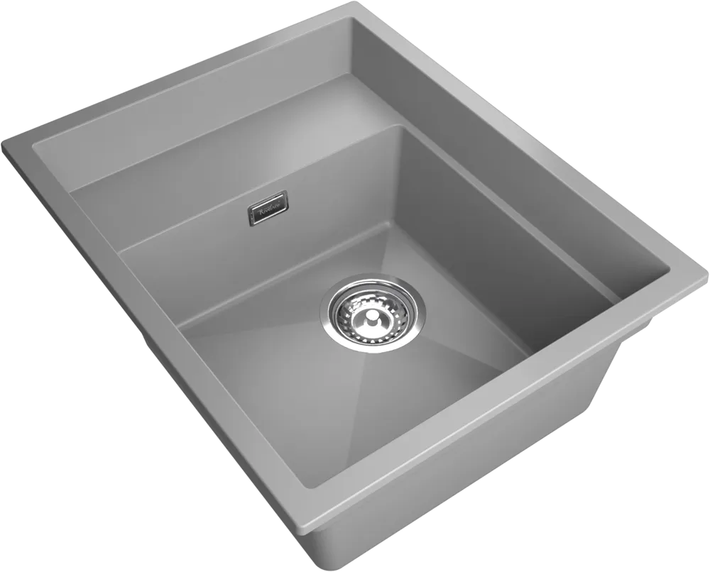 Детальное фото товара: Rivelato NOBILE NB-544-L grigio metallizz, мойка, гранит, серый металлик