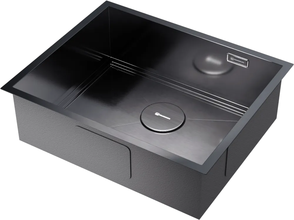 Детальное фото товара: Omoikiri Kasen 54-16 INT GM, мойка, нержавеющая сталь/вороненая сталь 