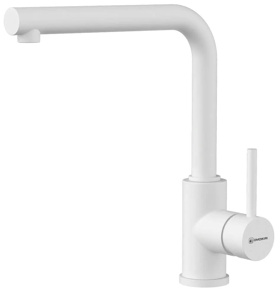 Фото товара: Omoikiri Nakagawa-P-WH, смеситель, гранит, белый