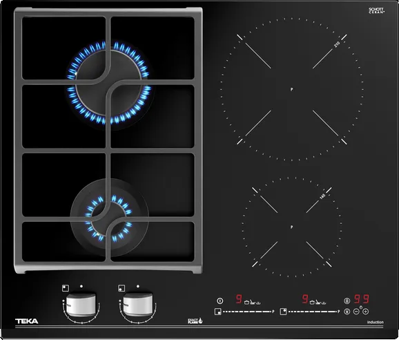 Фото товара: Teka HYBRID JZC 64322 ABN BLACK комбинированная поверхность