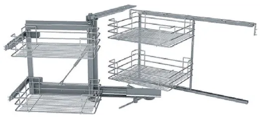 Детальное фото товара: Sige Magic-4 волшебный уголок в нижний шкаф шириной 900 мм, правый