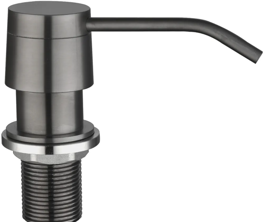 Фото товара: Seaman SSA-011-GL (Gun Light, PVD, satin), дозатор для жидкого мыла, оружейная сталь светлая