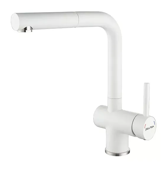 Фото товара: Paulmark DOSSE, смеситель, белый матовый