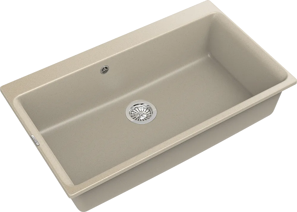Детальное фото товара: Rivelato AXEL Х-90 beige scuro, мойка, гранит, темно-бежевый