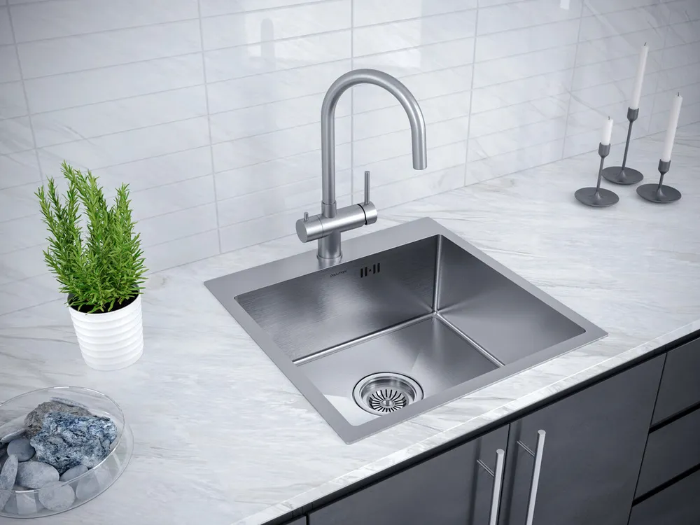 Детальное фото товара: Paulmark KRONER 59, мойка, нержавеющая сталь