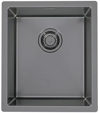 Детальное фото товара: ALVEUS QUADRIX MONARCH 20 ANTHRACITE, мойка, нерж. сталь, антрацит (в компл. с выпуском без сифона)