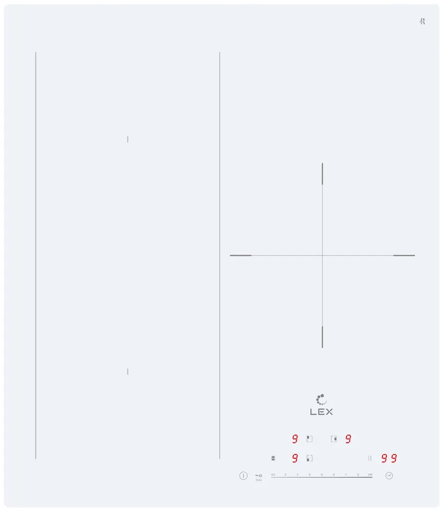 Фото товара: LEX EVI 431A WH индукционная поверхность