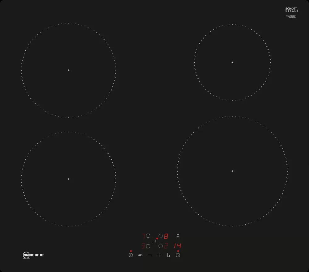 Фото товара: NEFF T36CB40X1 индукционная поверхность