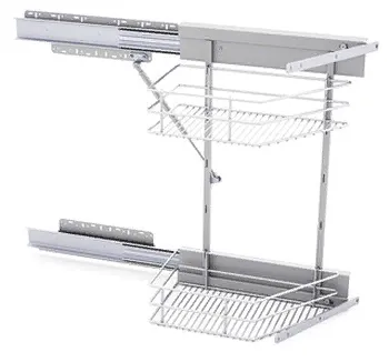 Фото товара: Sige Corso система с 2 корзинами в шкаф со скошенным фасадом, правая