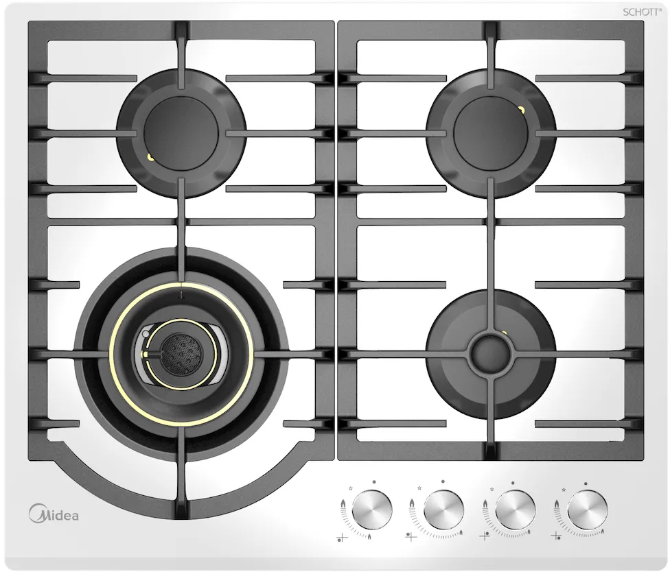 Фото товара: Midea MG696VGW газовая поверхность