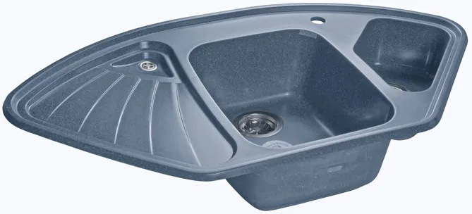 Фото товара: GranFest CORNER GF-C-1040 E, мойка, мрамор, графит