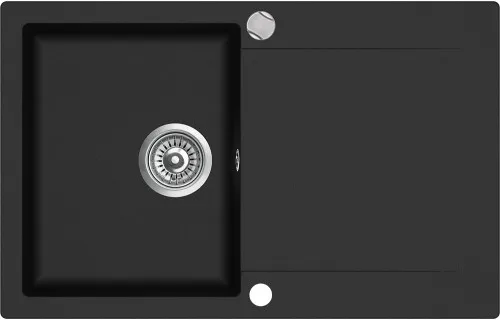 Детальное фото товара: Teka Clivo 45 B-TQ, мойка, гранит, черный металлик