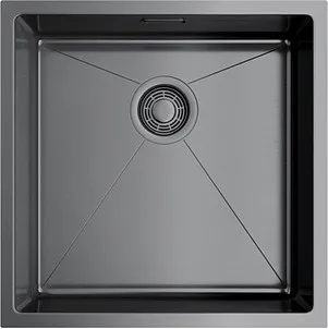 Детальное фото товара: Omoikiri Taki 44-U/IF-GM, мойка, нержавеющая сталь/вороненая сталь