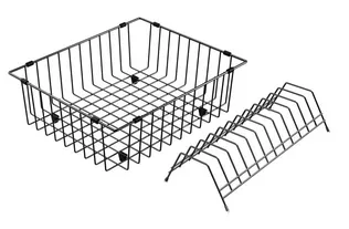 Фото товара: Omoikiri Корзина для мойки CO-03-GM, вороненая сталь