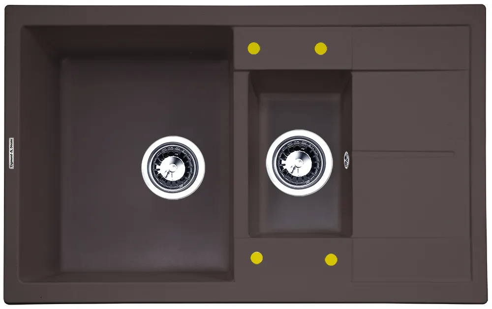 Фото товара: Zigmund & Shtain RECHTECK 780.2, мойка, швейцарский шоколад