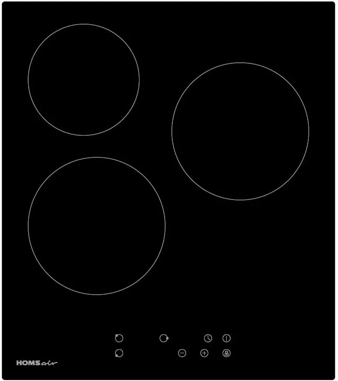Фото товара: HOMSair HVY43BK стеклокерамическая поверхность