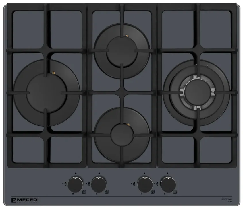 Детальное фото товара: MEFERI MGH604GR GLASS ULTRA газовая поверхность