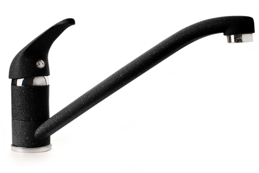 Детальное фото товара: GranFest 1023, смеситель, мрамор, черный