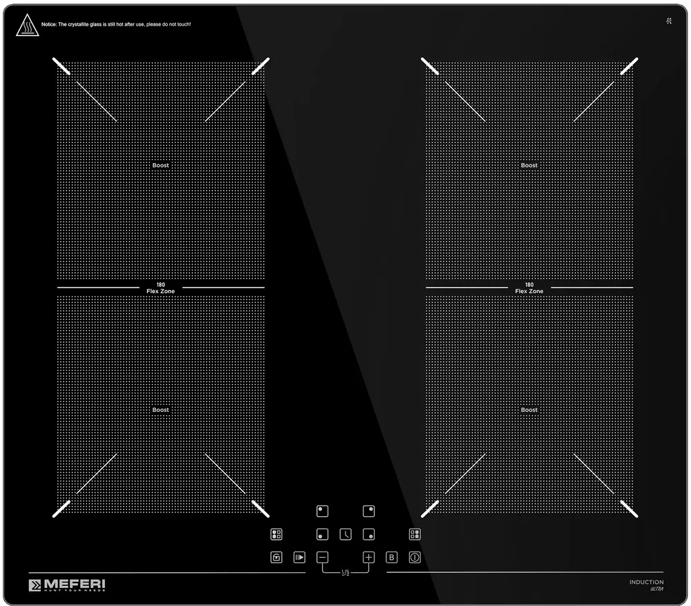 Детальное фото товара: MEFERI MIH604BK ULTRA индукционная поверхность