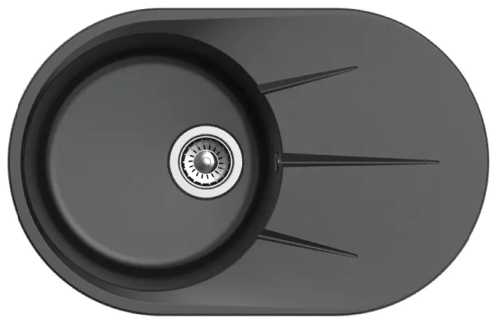 Фото товара: Ewigstein Rund R- 50F, мойка, гранит, антрацит