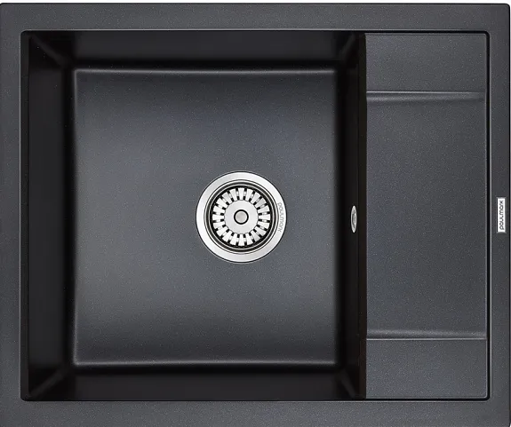 Детальное фото товара: Paulmark FLUGEN 50-600, мойка, гранит, черный металлик