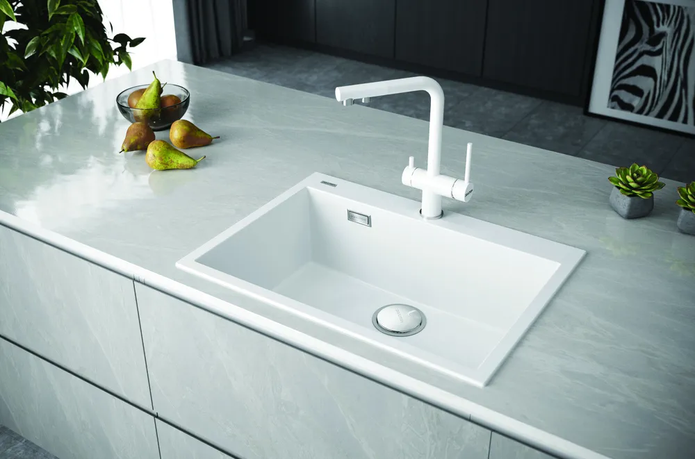 Детальное фото товара: Paulmark DECORATION 76, мойка, гранит, белый