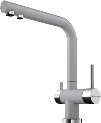 Фото товара: Omoikiri Nagano-GR, смеситель, хром/гранит, leningrad grey