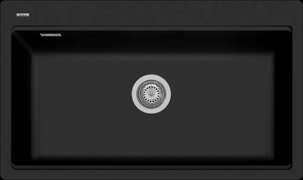 Фото товара: Rivelato FONDE FN-8638 nero profondo, мойка, керамика, черный