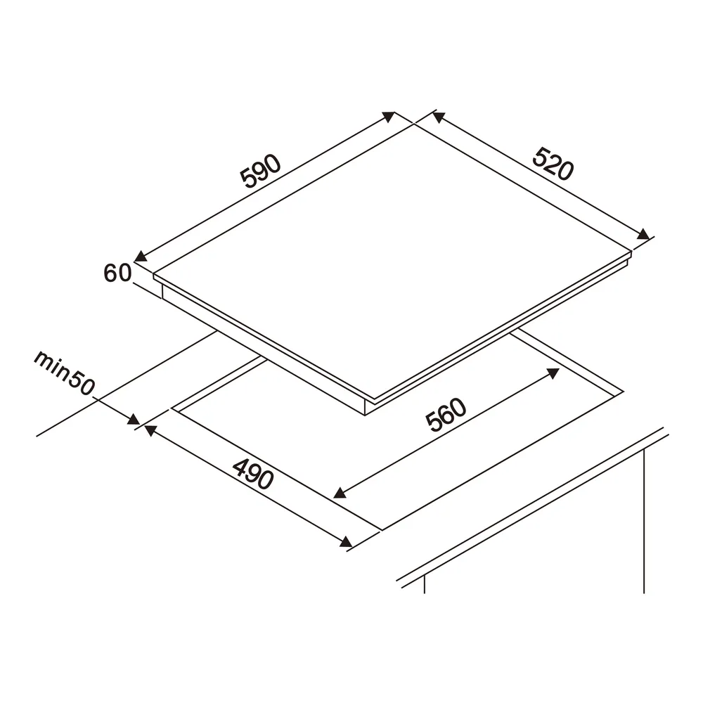 Детальное фото товара: Hansa BHIW68600 индукционная поверхность