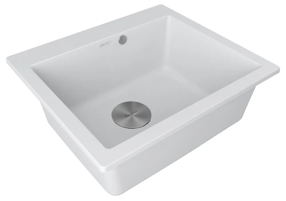 Детальное фото товара: Paulmark KANTE 60, мойка, гранит, белый