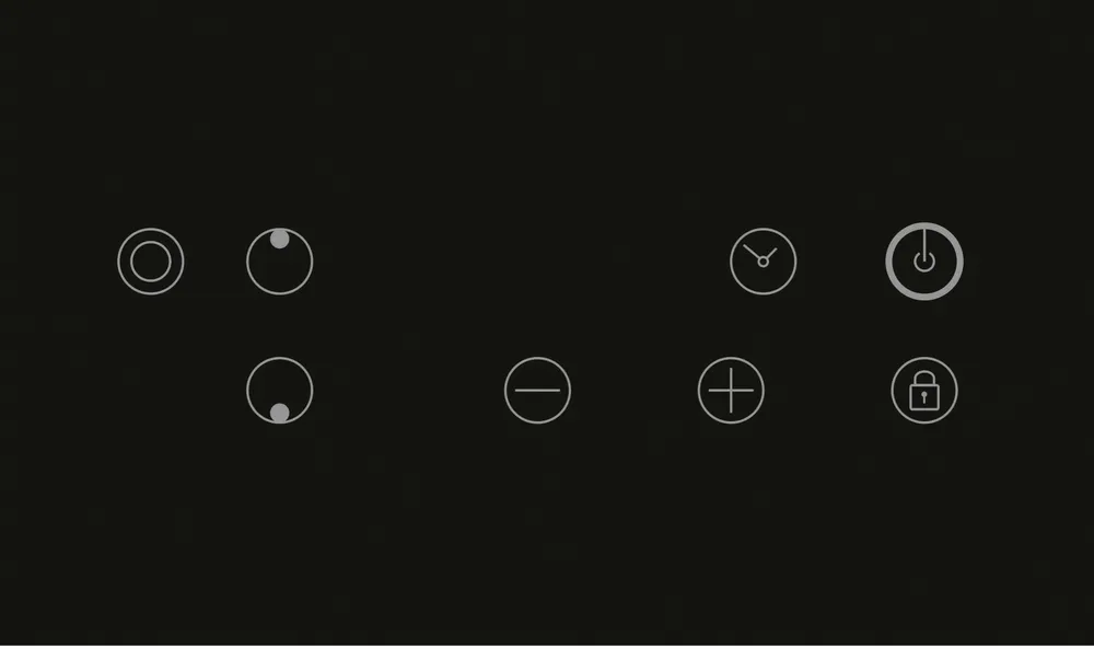 Детальное фото товара: LEX EVH 321 BL стеклокерамическая поверхность
