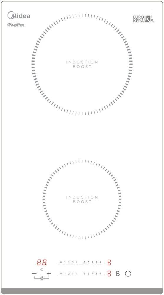 Фото товара: Midea MIH32730FW индукционная поверхность