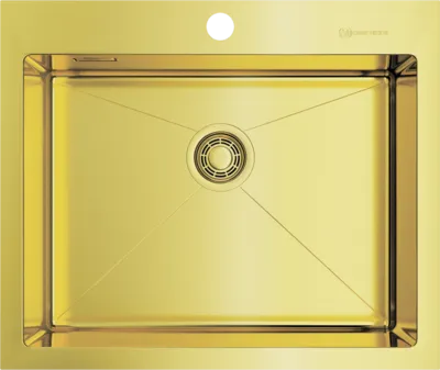 Детальное фото товара: Omoikiri Akisame 59-LG, мойка, нержавеющая сталь/светлое золото 