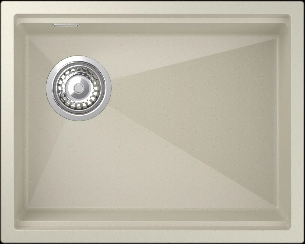 Фото товара: Rivelato LINO LN-554-L beige scuro, мойка, гранит, тёмно-бежевый