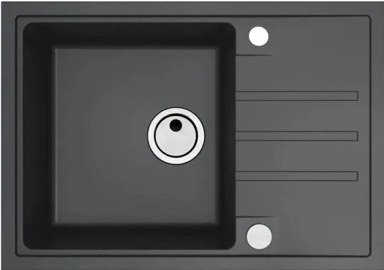 Фото товара: ALVEUS INTERMEZZO 40 G91 CARBON, мойка, гранит, черный (в комплекте с сифоном 1117292)
