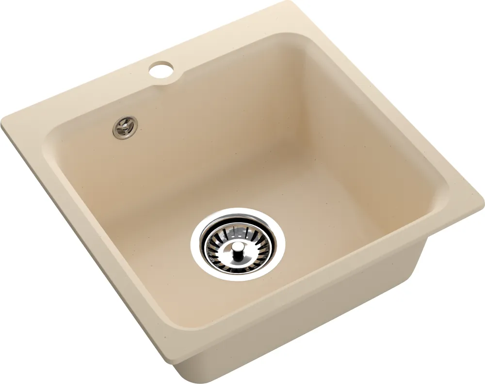 Детальное фото товара: ЭкоМ М-430, мойка, мрамор, бежевый